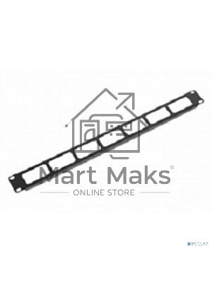 Кабельный органайзер Горизонтальный ЦМО ГКО-О-1-9005 односторонний окна 1U шир.:19