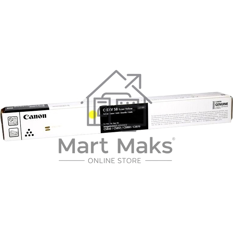 Тонер C-EXV 58 Toner Yellow