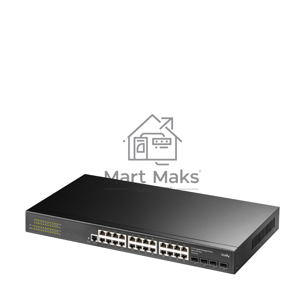 Коммутатор Cudy GS2024S2 (L2) 24x1Гбит/с 4SFP управляемый
