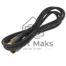 Кабель PERFEO USB C вилка - C вилка, 60W, нейлон, черный, 1 м, PREMIUM (C1102)