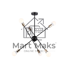 Светильник Ambrella light TR80435/6 BK/GD черный/золото E27/6 max 60W D950*730