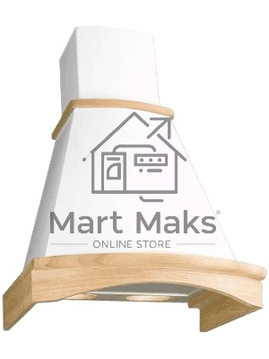 Вытяжка каминная Elikor Ротонда 50П-650-П3Л бежевый/неокрашенный дуб управление: ползунковое (1 мотор)