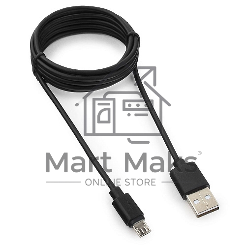 Кабель USB 2.0 Pro Гарнизон GCC-mUSB2-AMBM-1.8M, AM/microBM 5P, 1.8м, черный, пакет