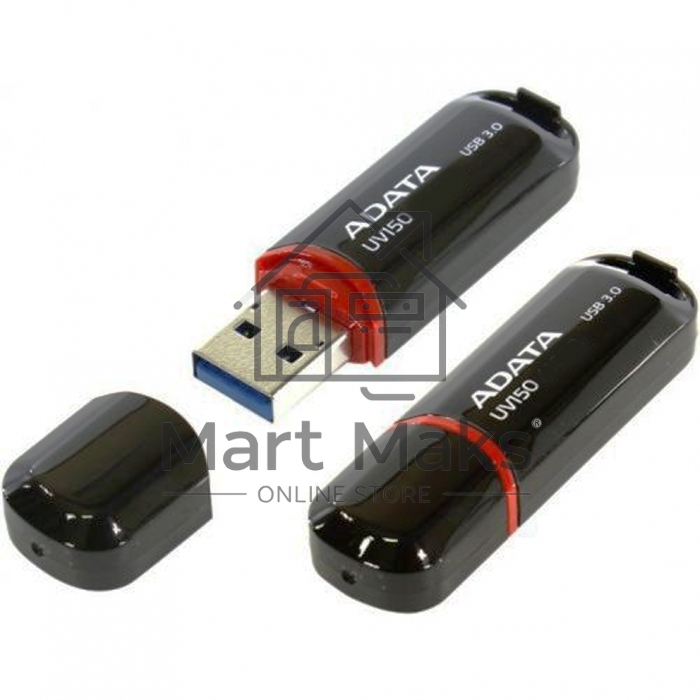 Флешка USB R/W R/W ADATA 128GB ADATA UV150, USB 3.0, черный