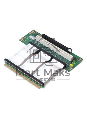 Raiser card Riser card, 2U, 2-Slot, PCI-e 16x 1slot & 64bit PCI-X,Cable Link 100мм(80H09323201B0)