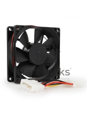 Вентилятор для корпуса Gembird FANCASE-4 черный, 80 мм, 2600 об/мин, 27 дБ, 4 pin