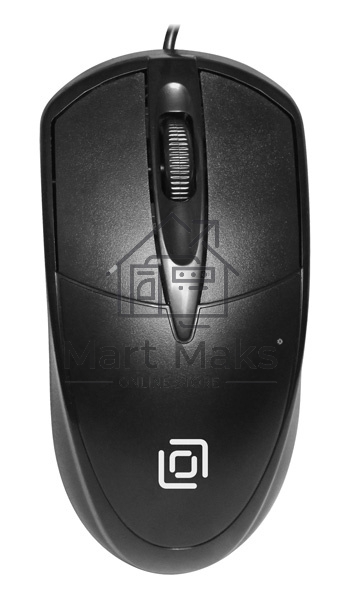 Мышь проводная Oklick 125M черный, 1200 dpi, USB, кнопки - 3