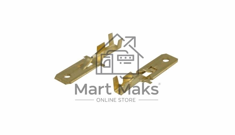 Клемма плоская Rexant штекер 6.3 мм 0,5-1.5 мм² (РП-п 1.5-(6.3) L = 25,5 мм)