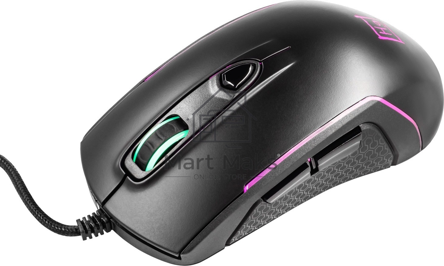 Мышь проводная Harper Gaming Kickback GM-P05 черный, 10000 dpi, USB, кнопки - 8