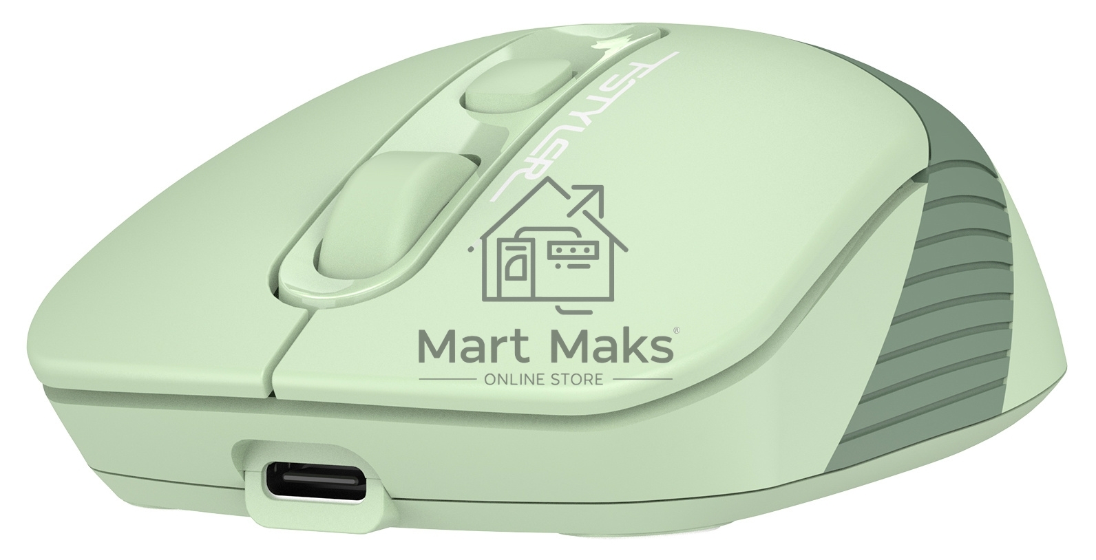 Мышь беспроводная A4Tech Fstyler FB10C зеленый, 2000 dpi, радиоканал, Bluetooth, USB, кнопки - 4