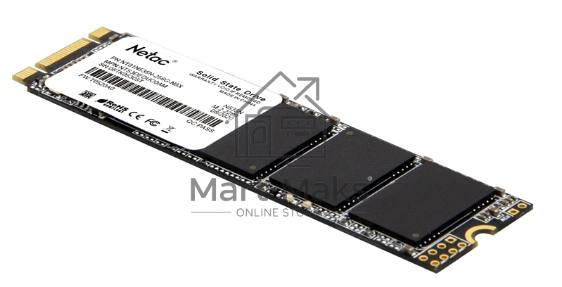 Накопитель SSD Netac N535N, 256GB, M.2 2280, SATA-III, R/W 560/520