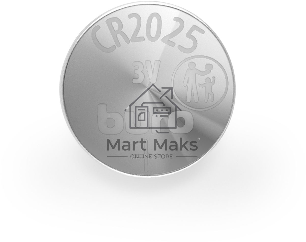 Батарея Buro Lithium CR2025 (1шт) блистер, 3 В