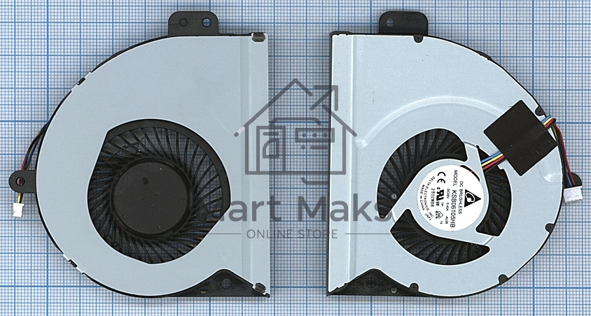 Вентилятор (кулер) для ноутбука Asus A43 A53 K43 K53 K54 P53 X43 X53 X54