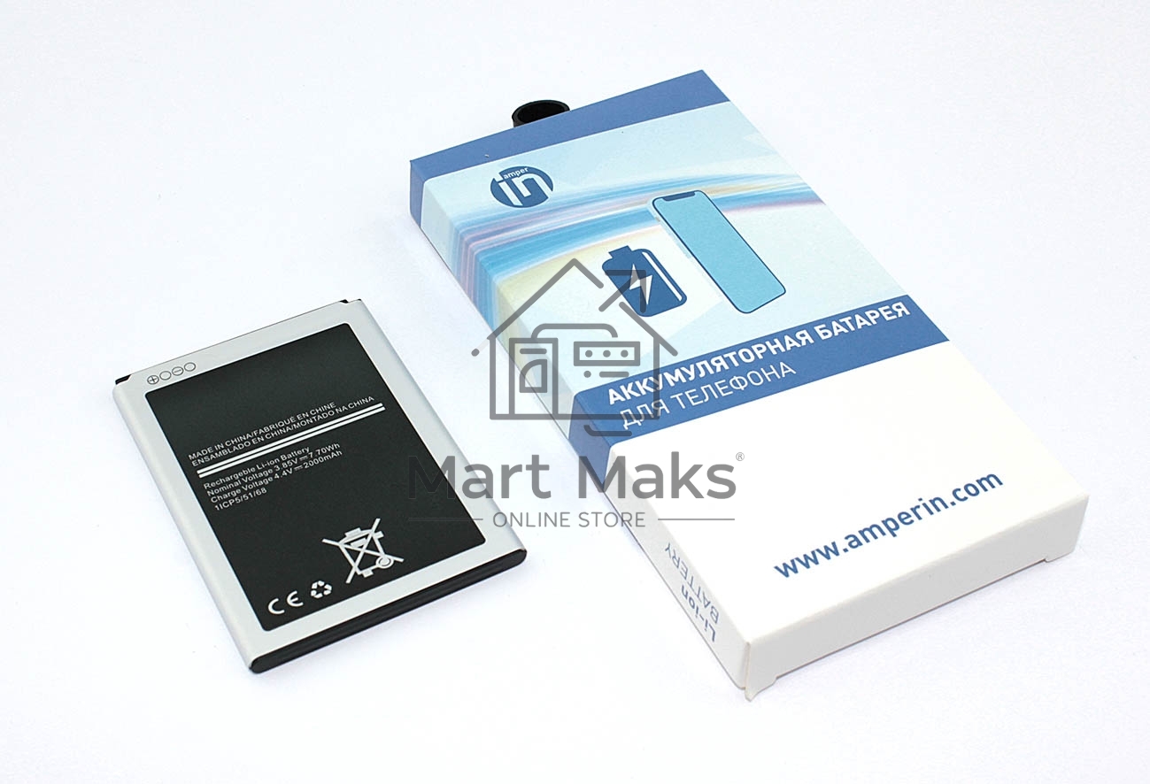 Аккумуляторная батарея Amperin для Samsung Galaxy J1 SM-J120F (EB-BJ120BBE) 1800mAh