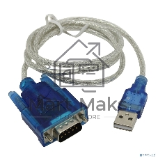 ORIENT USS-102N, кабель-адаптер USB Am to RS232 DB9M (WCH CH340, поддержка Win 8.x/10), 0.8м, крепеж разъема - винты