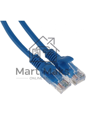 Патч-корд Premier PP12-3M/B 1000Gbит/с UTP 4 пары cat.5E CCA molded 3м синий RJ-45 (m)-RJ-45 (m)