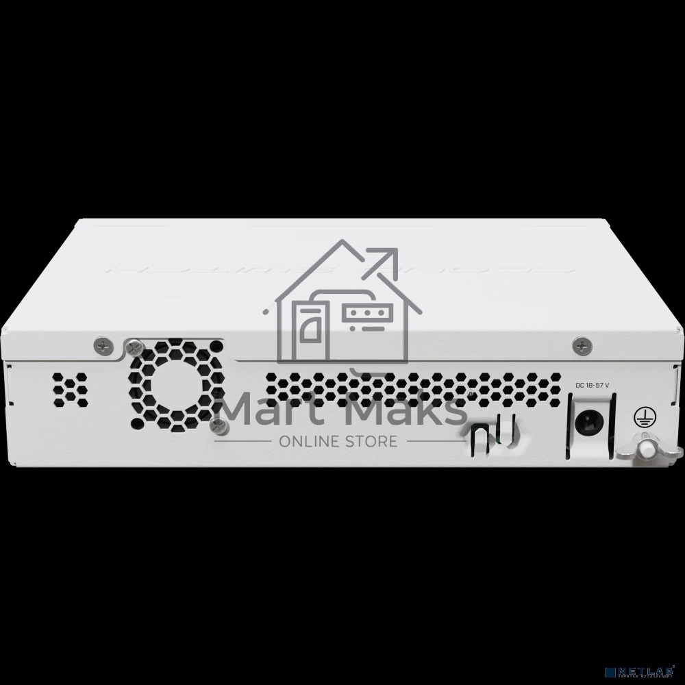 Коммутатор MikroTik Cloud Router Switch CRS310-1G-5S-4S+IN with 800 MHz CPU, 256 MB RAM, 4xSFP+, 5xSFP cages, 1xGBit LAN port, RouterOS L5, desktop case, rackmount ears, PSU