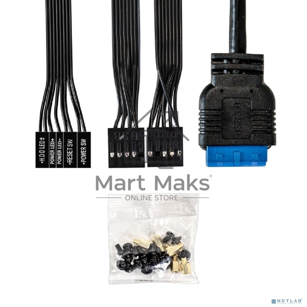 Компьютерный корпус Minitower ExeGate BAA-408U (mATX, без БП, 2хUSB/1хUSB 3.0, HD Audio, черный)