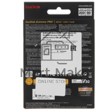 Флеш карта SanDisk Extreme PRO 64GB SDXC Memory Card 200MB/s