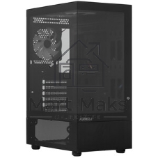 Компьютерный корпус MiniTower AeroCool/Formula Crystal Z1CM PLUS AR black (mATX, без БП, USB Type-A+USB Type-C) (Crystal Z1CM Plus Black AR)