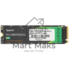 Накопитель SSD Apacer AS2280P4U, 512Gb, PCIe 3.0 x4, M.2 2280, NVMe, R/W 3500/2300