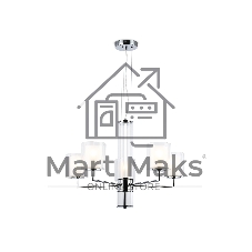 Люстра Ambrella light LH56001/5 СH/FR хром/белый матовый E14*5 max 40W D640*1260