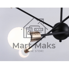 Светильник Ambrella light TR80435/6 BK/GD черный/золото E27/6 max 60W D950*730