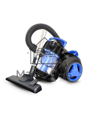 Пылесос Ginzzu VS420, 1700/275 Вт., без мешка, циклонный фильтр, черный/синий