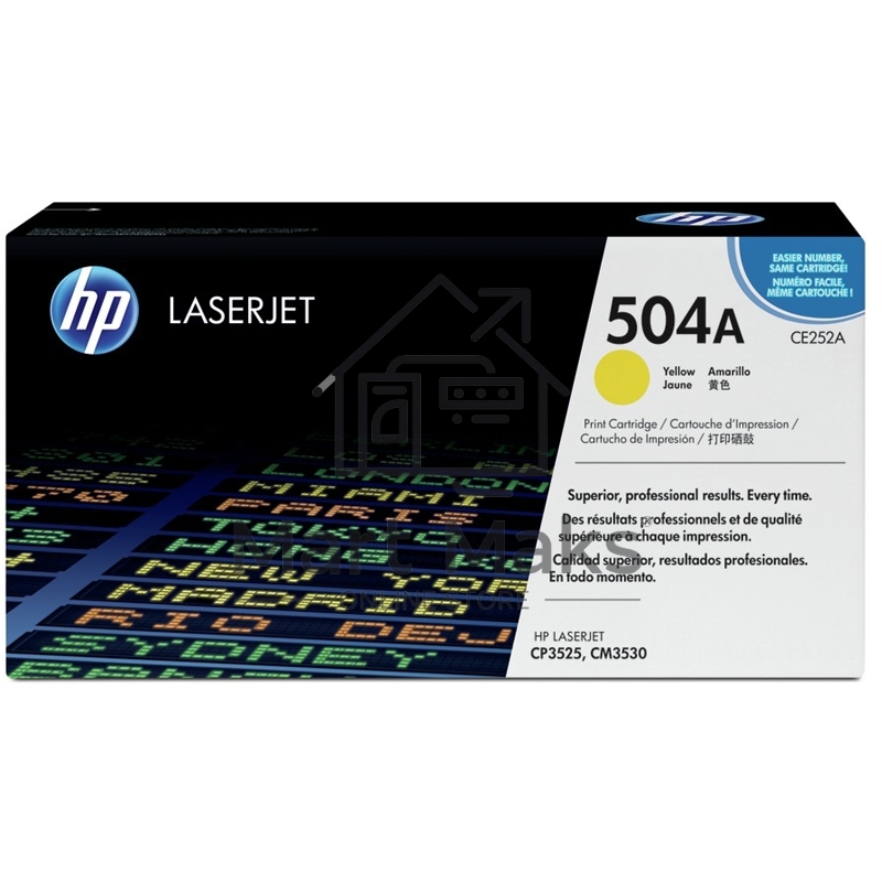 Картридж лазерный HP CE252A желтый для CLJ CM3530/CP3525 7000стр.