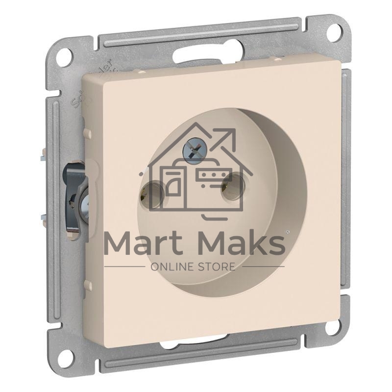 Механизм розетки 1-м СП ATLAS DESIGN без заземл. 16А беж. SchE ATN000241
