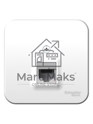 Розетка телефонная 1-м ОП BLANCA RJ11 изол. пласт. бел. SchE BLNIA011001