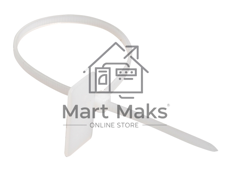 Хомут кабельный ИЭК UHH61-3-200-100 ХП1 3х200 белый с таб. 25х15 (уп. 100 шт)