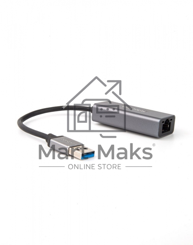 Кабель-переходник USB 3.0 (Am) --> LAN RJ-45 Ethernet 1000 Mbps, Aluminum Shell,Telecom <TU312M>