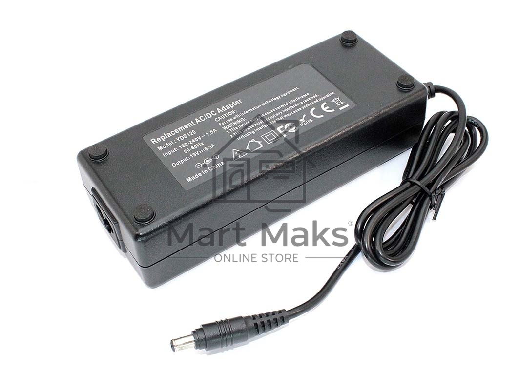 Блок питания (сетевой адаптер) для ноутбуков Samsung 19V 6.3A 5.5x3.0 OEM