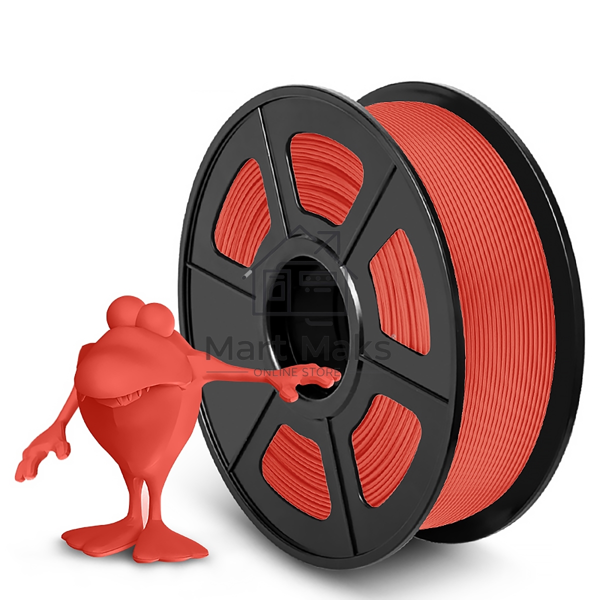 Филамент NVPRINT PLA Matte Red для 3D печати диаметр 1.75мм длина 330 метров масса 1 кг