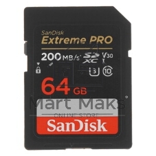 Флеш карта SanDisk Extreme PRO 64GB SDXC Memory Card 200MB/s