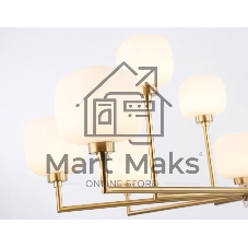 Люстра Ambrella light LH53019/12 BS/FR латунь/белый матовый G9*12 max 40W D910*680