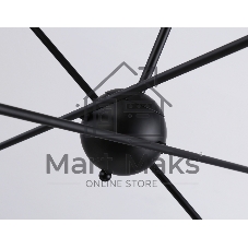 Светильник Ambrella light TR80435/6 BK/GD черный/золото E27/6 max 60W D950*730