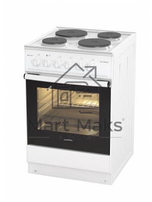 Плита электрическая Darina 1B EM 341 406 W белый/черный, конфорок 4 шт, духовка 50 л, 50 см x 85 см x 56 см
