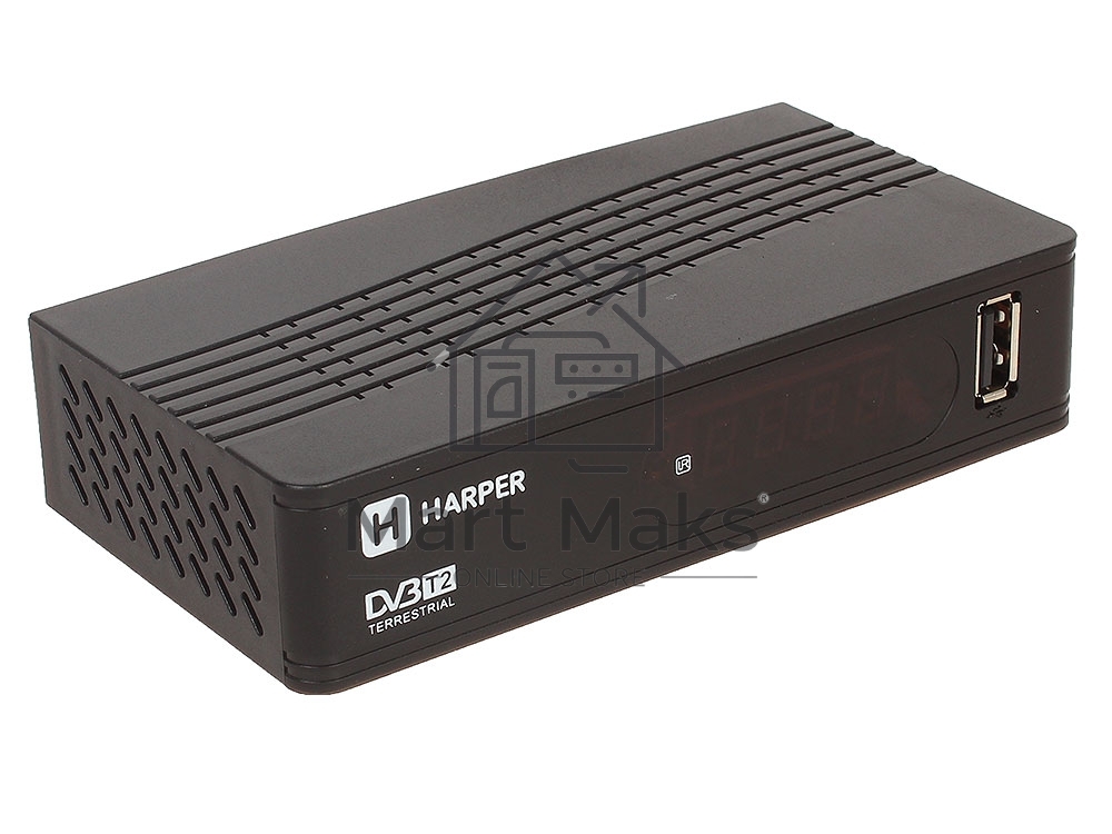 Ресивер DVB-T2 Harper HDT2-1514,черный