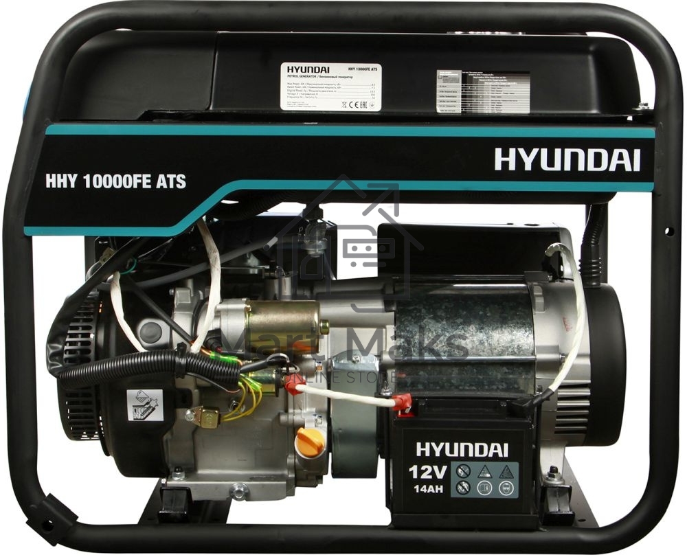Электрогенератор бензиновый Hyundai HHY 10000FE ATS, 8 кВт, 74 дБ, 89.5 кг