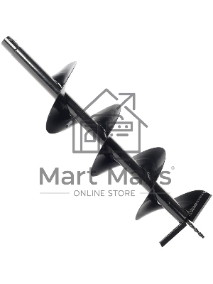 Шнек однозаходный PATRIOT D 200 для грунта к бензобуру, длина 800мм