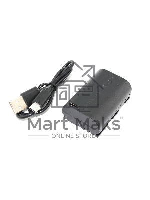 Аккумуляторная батарея для фотоаппарата Canon EOS 5D Mark II (LP-E6 Pro) USB Type-C 7.4V 1600mAh