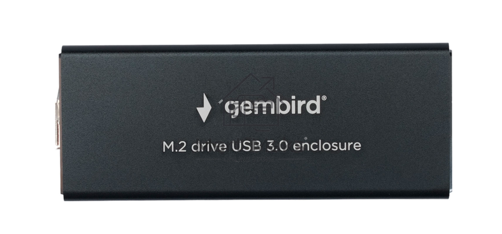 Внешний корпус Gembird EEM2-SATA-1 USB 3.0 для M2 SATA порт MicroB, металл, черный