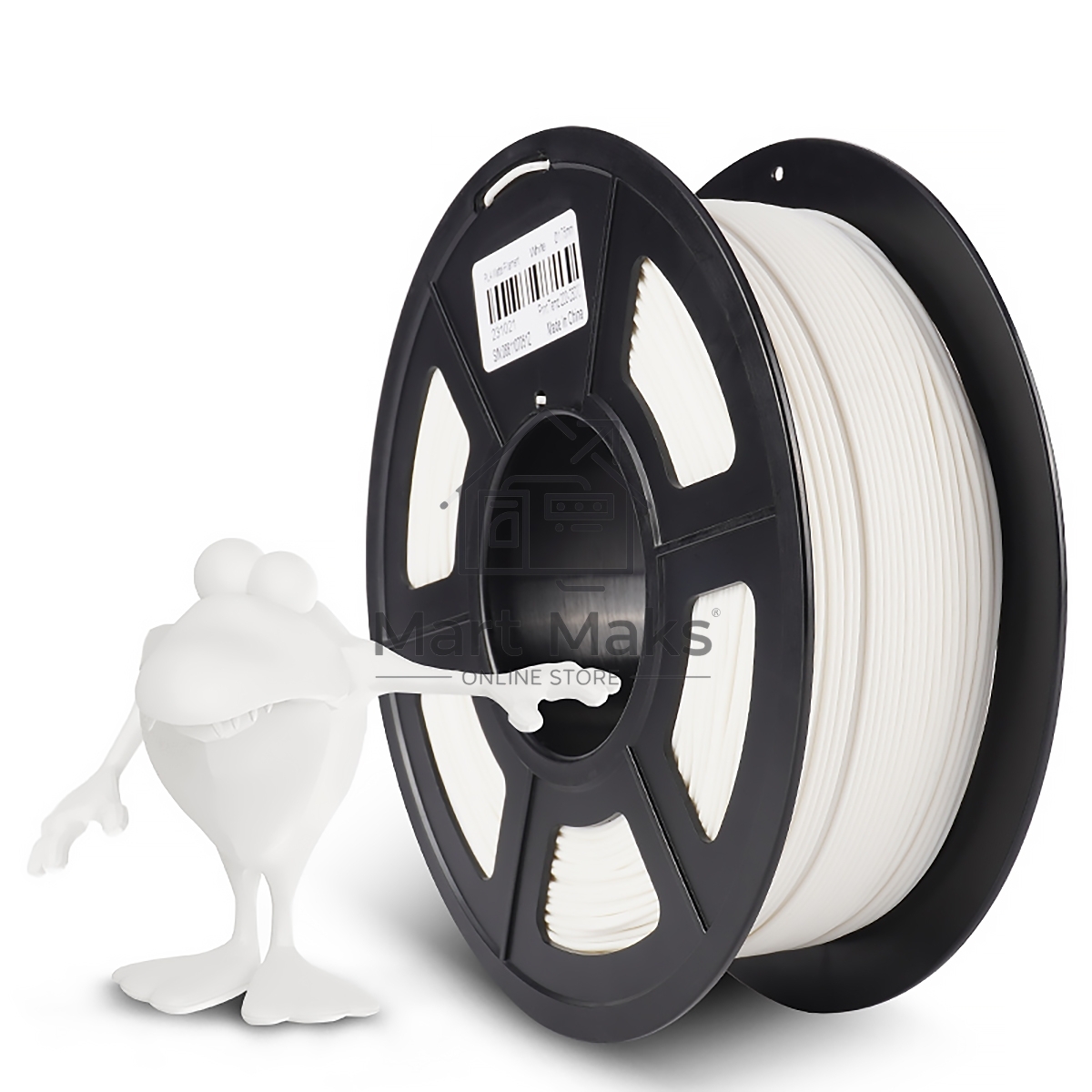 Филамент NVPrint PLA Matte White для 3D печати диаметр 1.75мм длина 330 метров масса 1 кг