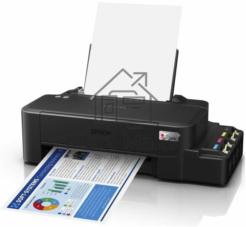 Принтер струйный Epson L121 (C11CD76414), A4, цветной, печ. до 9 стр/мин. (ч/б) до 4.8 стр/мин. (цвет), 720 x 720 dpi, USB