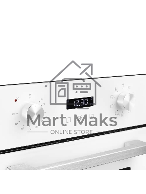 Электрический духовой шкаф Monsher MOE 4592 Blanc ширина 45 см, High-Tech, 50 л, гидролизная очистка, 9 режимов, белый