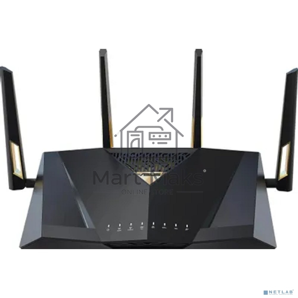 Маршрутизатор ASUS RT-BE88U, черный/желтый, 90IG08V0-MO3N0V