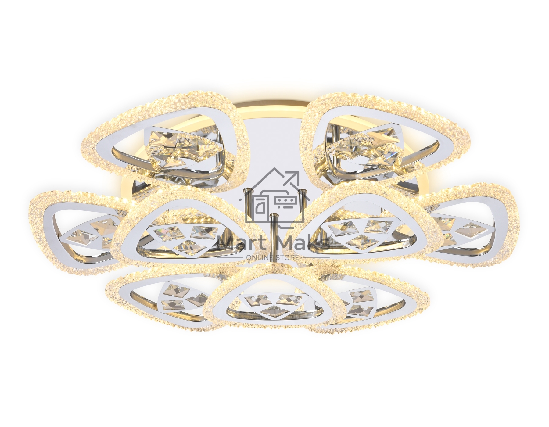 Светильник Ambrella light FA2922 CH хром 138W 600*600*130 (ПДУ РАДИО 2.4)