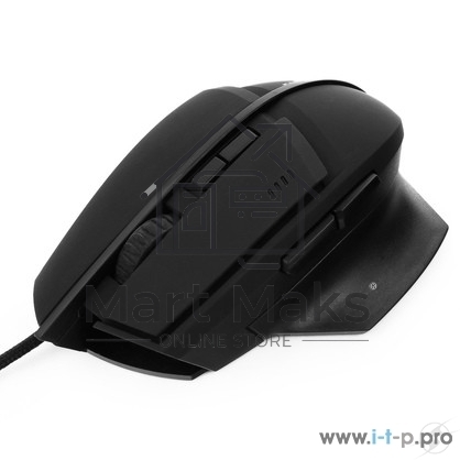 Мышь проводная Гарнизон GM-740G черный, 3200 dpi, USB, кнопки - 7